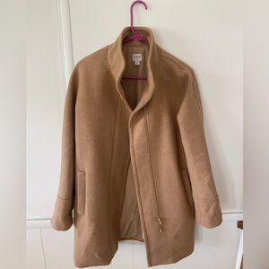 J. Crew Factory City Coat Heather Tan